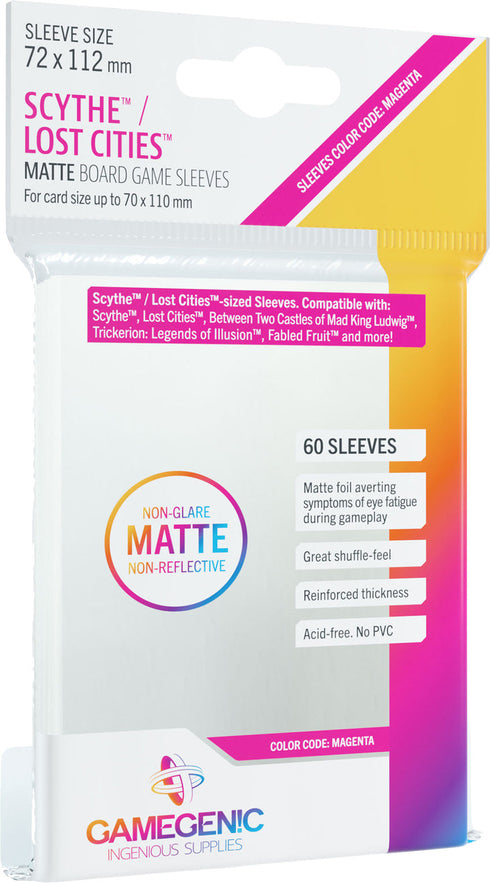 Gamegenic: Sleeves - Matte Sleeves: Scythe / Lost Cities